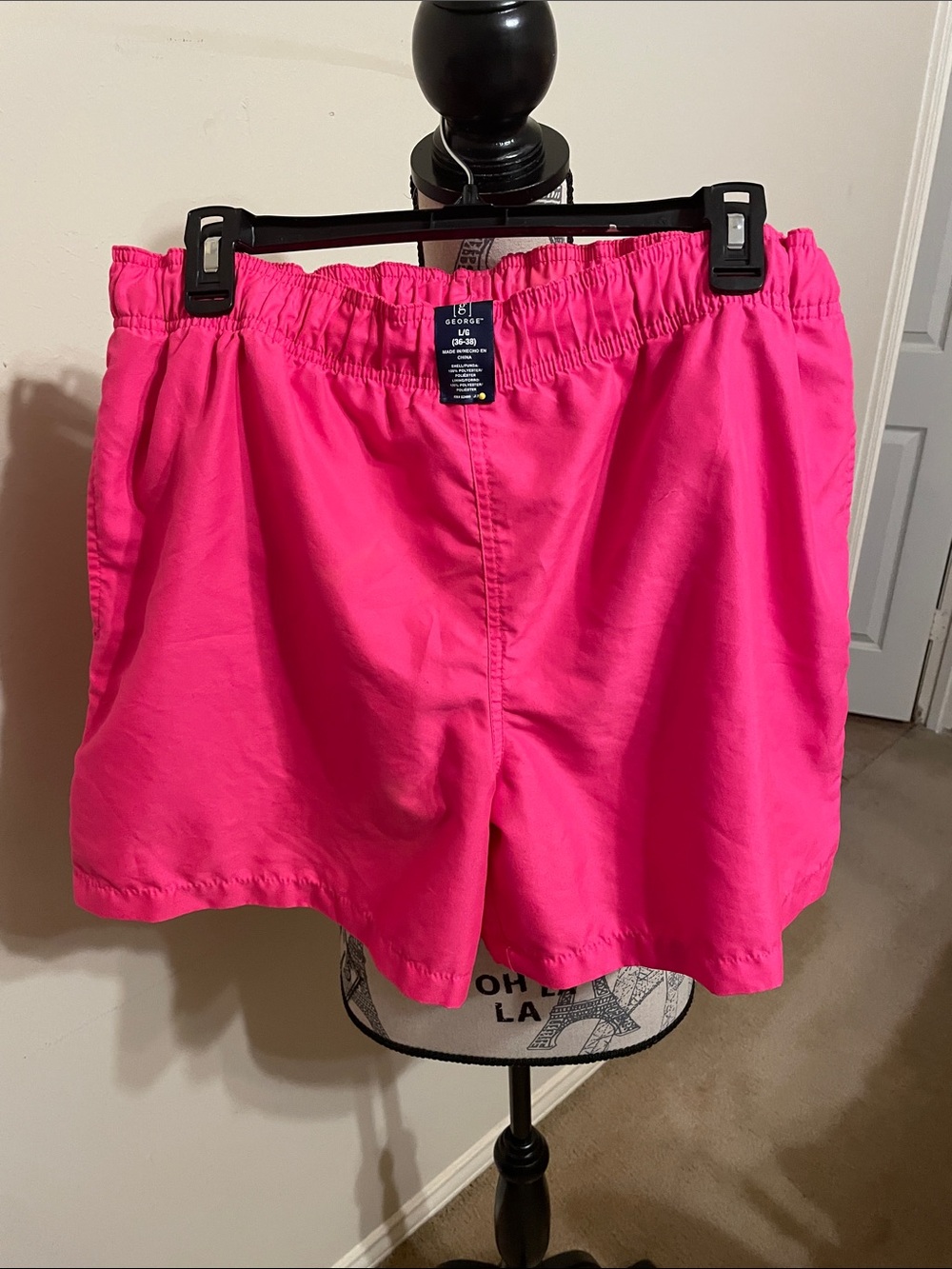 Vintage George Women's Hot Pink Drawstring Waist Shorts